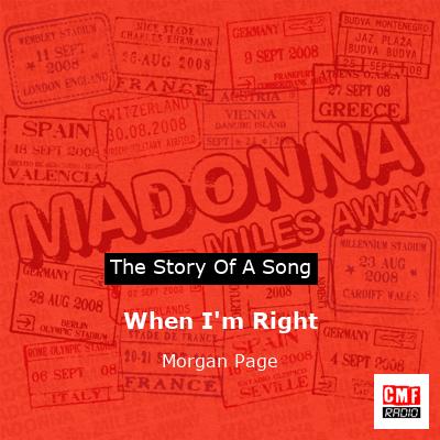 When I’m Right – Morgan Page