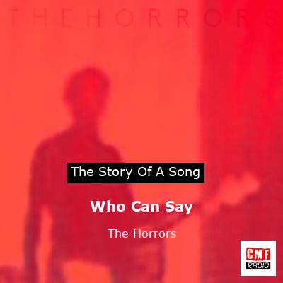 Who Can Say – The Horrors