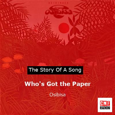 Who’s Got the Paper – Osibisa