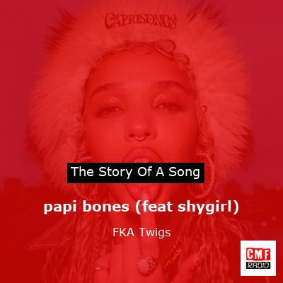 final cover papi bones feat shygirl FKA Twigs