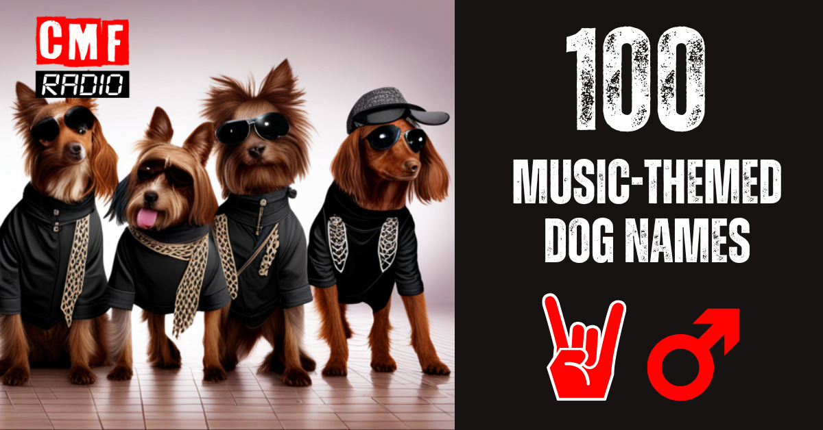 100 Music themed DOG NAMES male