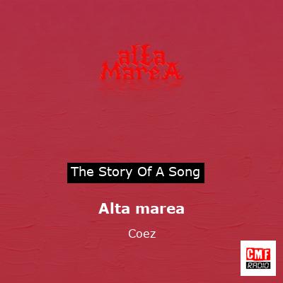 final cover Alta marea Coez