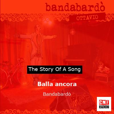 final cover Balla ancora Bandabardo