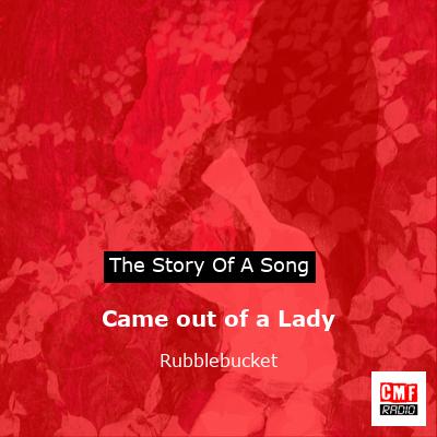 final cover Came out of a Lady Rubblebucket