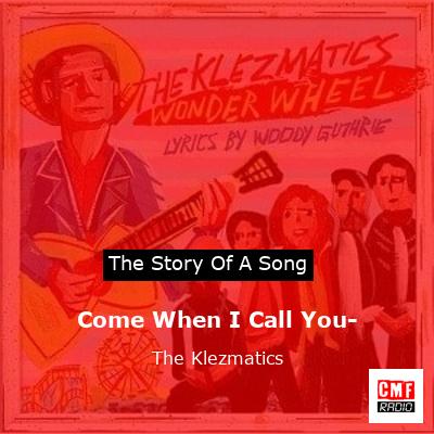 final cover Come When I Call You The Klezmatics