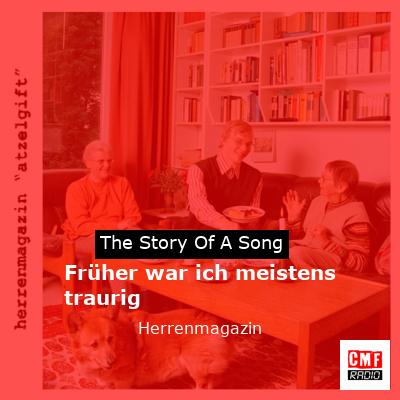 final cover Fruher war ich meistens traurig Herrenmagazin