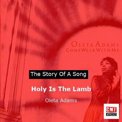 final cover Holy Is The Lamb Oleta Adams