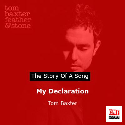 final cover My Declaration Tom Baxter