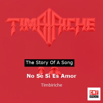 No Sé Si Es Amor – Timbiriche