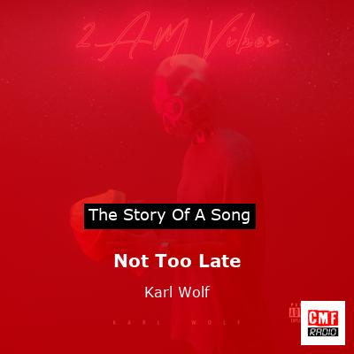 Not Too Late – Karl Wolf