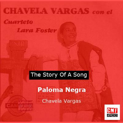 final cover Paloma Negra Chavela Vargas