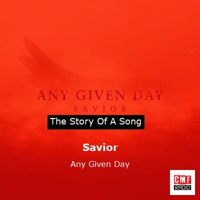 final cover Savior Any Given Day