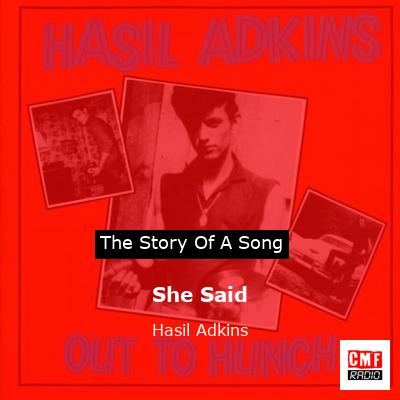 final cover She Said Hasil Adkins