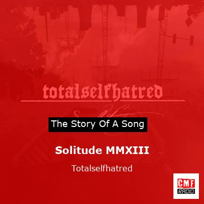 final cover Solitude MMXIII Totalselfhatred