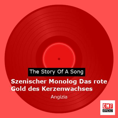 final cover Szenischer Monolog Das rote Gold des Kerzenwachses Angizia