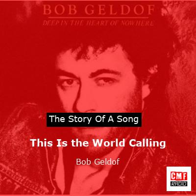 final cover This Is the World Calling Bob Geldof