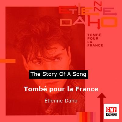 final cover Tombe pour la France Etienne Daho