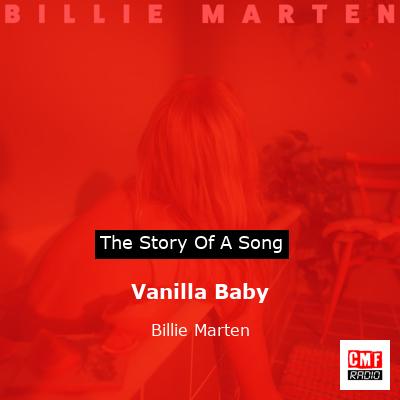 final cover Vanilla Baby Billie Marten
