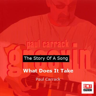 What Does It Take – Paul Carrack