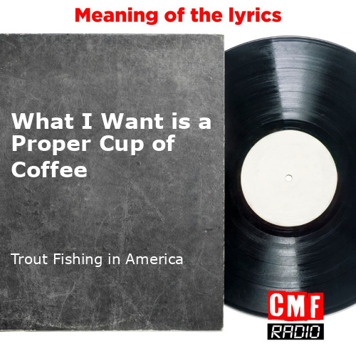 The story and meaning of the song 'What I Want is a Proper Cup of