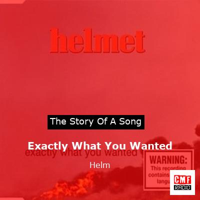 Exactly What You Wanted – Helm