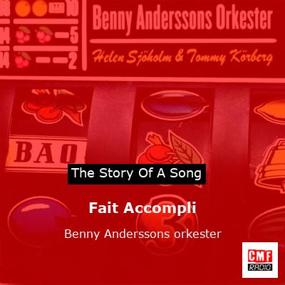 final cover Fait Accompli Benny Anderssons orkester