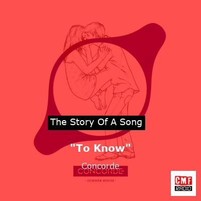 “To Know” – Concorde