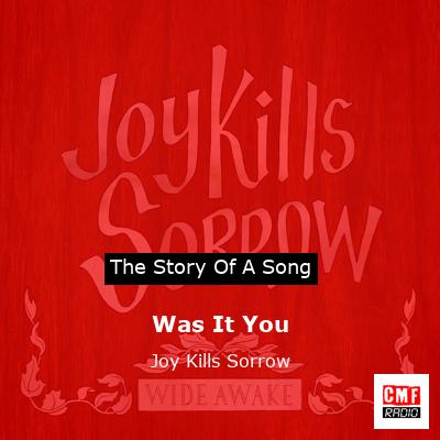 Was It You – Joy Kills Sorrow