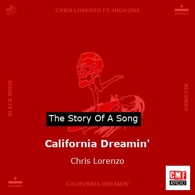 final cover California Dreamin Chris Lorenzo