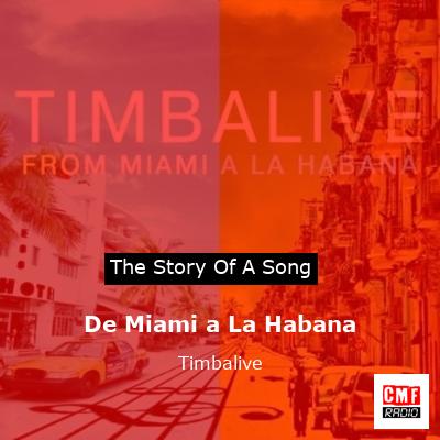 De Miami a La Habana – Timbalive