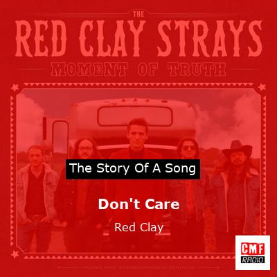 final cover Dont Care Red Clay