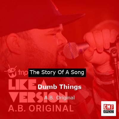 final cover Dumb Things A.B. Original