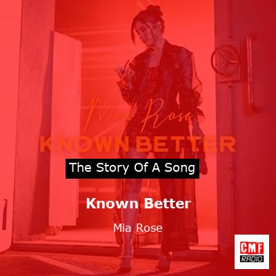 Known Better – Mia Rose