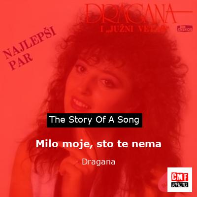 final cover Milo moje sto te nema Dragana