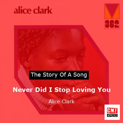 final cover Never Did I Stop Loving You Alice Clark