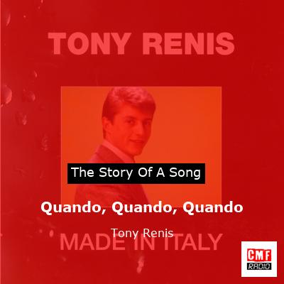 final cover Quando Quando Quando Tony Renis