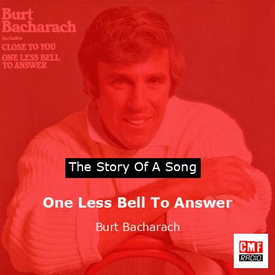 One Less Bell To Answer – Burt Bacharach
