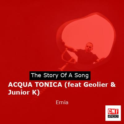 final cover ACQUA TONICA feat Geolier Junior K Ernia