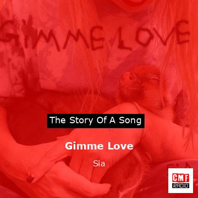 final cover Gimme Love Sia