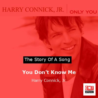 final cover You Dont Know Me Harry Connick Jr