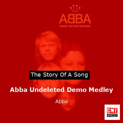 final cover Abba Undeleted Demo Medley Abba
