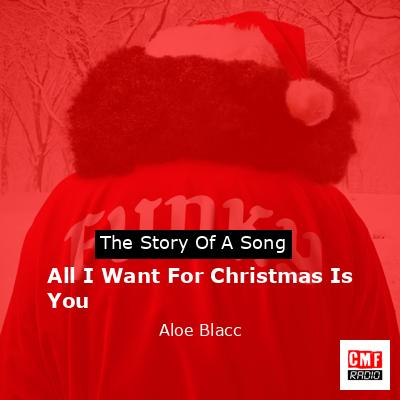 All I Want For Christmas Is You – Aloe Blacc