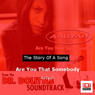 final cover Are You That Somebody Aaliyah