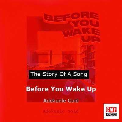 Before You Wake Up – Adekunle Gold