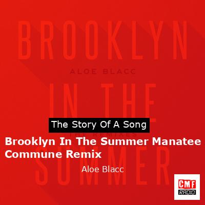 Brooklyn In The Summer Manatee Commune Remix – Aloe Blacc