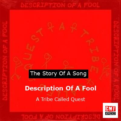 final cover Description Of A Fool A Tribe Called Quest