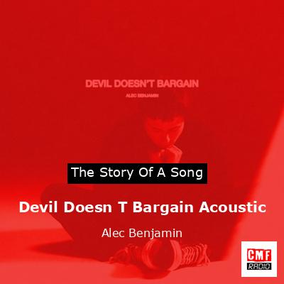 final cover Devil Doesn T Bargain Acoustic Alec Benjamin