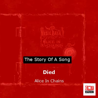 final cover Died Alice In Chains 1