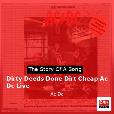 final cover Dirty Deeds Done Dirt Cheap Ac Dc Live Ac Dc
