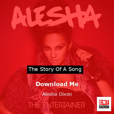 final cover Download Me Alesha Dixon